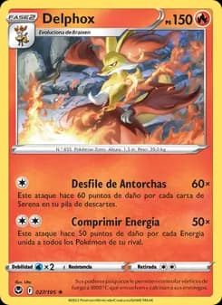 Delphox card in Spanish