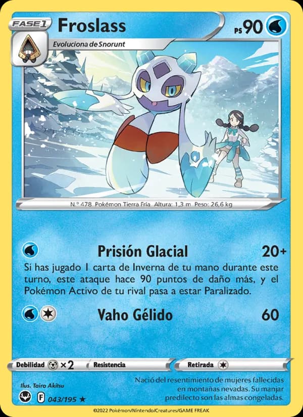 Froslass card in Spanish
