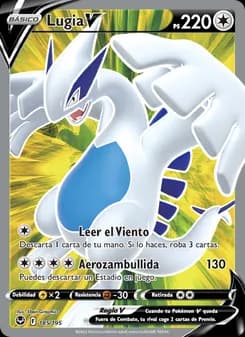 Lugia V card in Spanish