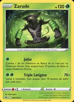Zarude card in Spanish