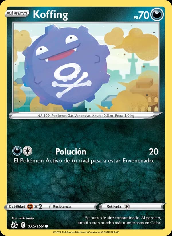 Koffing card in Spanish