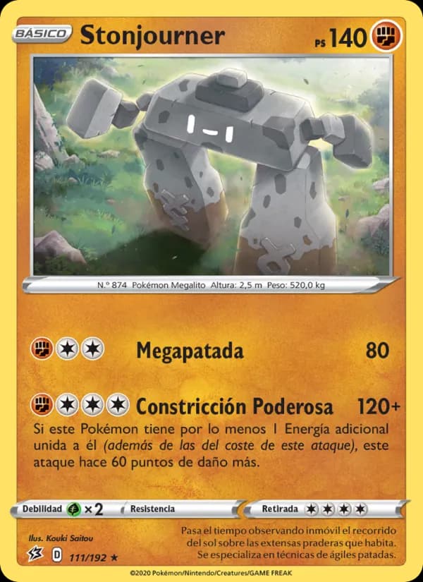 Stonjourner card in Spanish