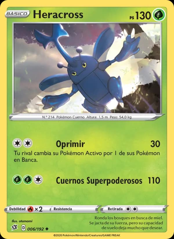 Heracross card in Spanish