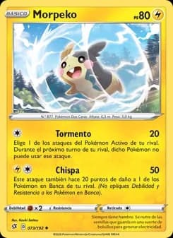 Morpeko card in Spanish