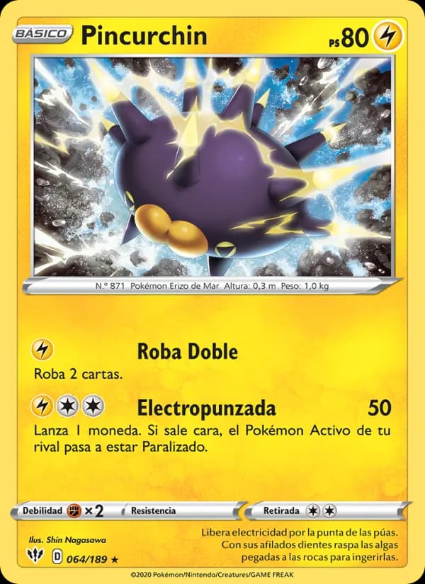 Pincurchin card in Spanish