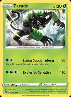 Zarude card in Spanish
