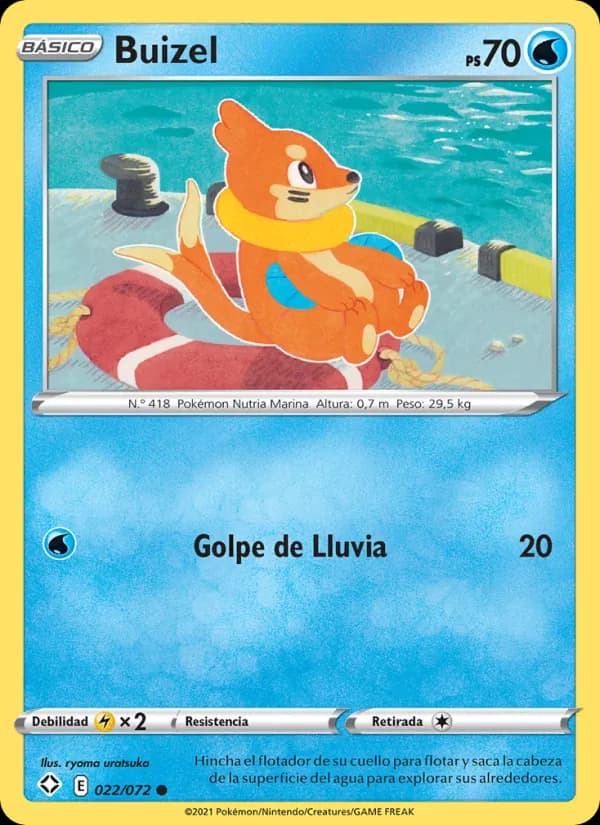 Buizel card in Spanish