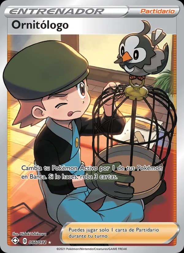 Ornitólogo card in Spanish