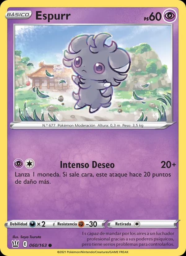 Espurr card in Spanish