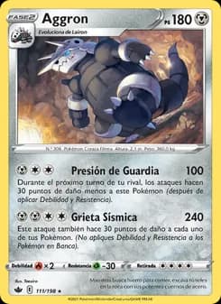 Aggron card in Spanish