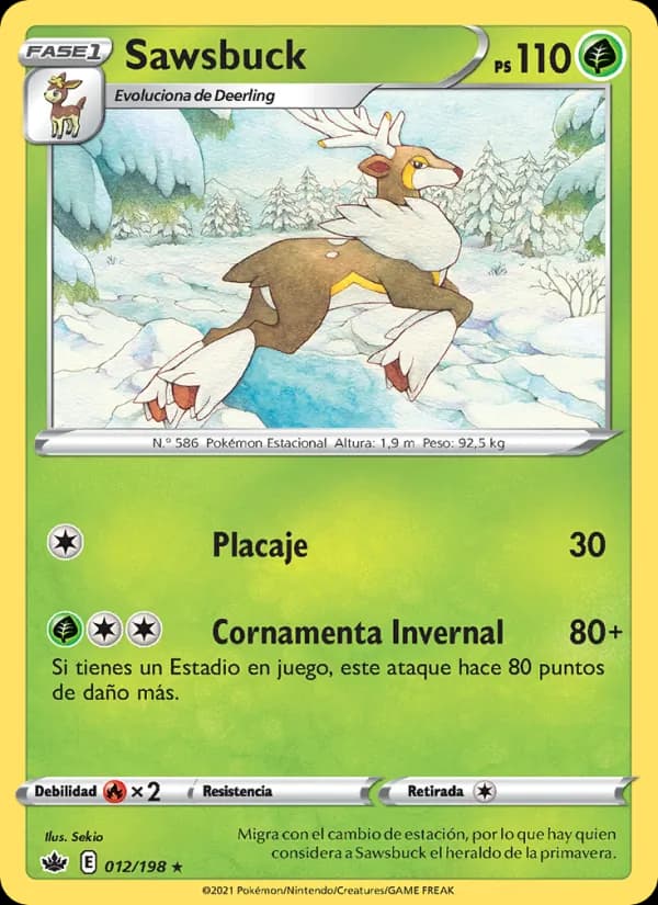Sawsbuck card in Spanish