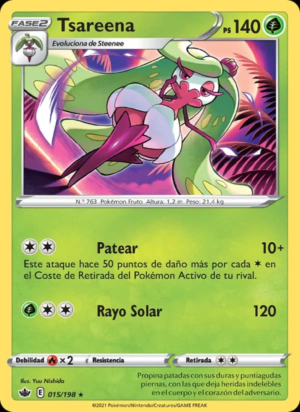 Tsareena card in Spanish
