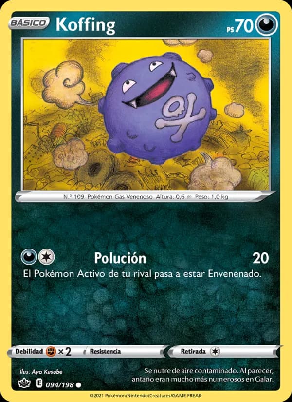 Koffing card in Spanish