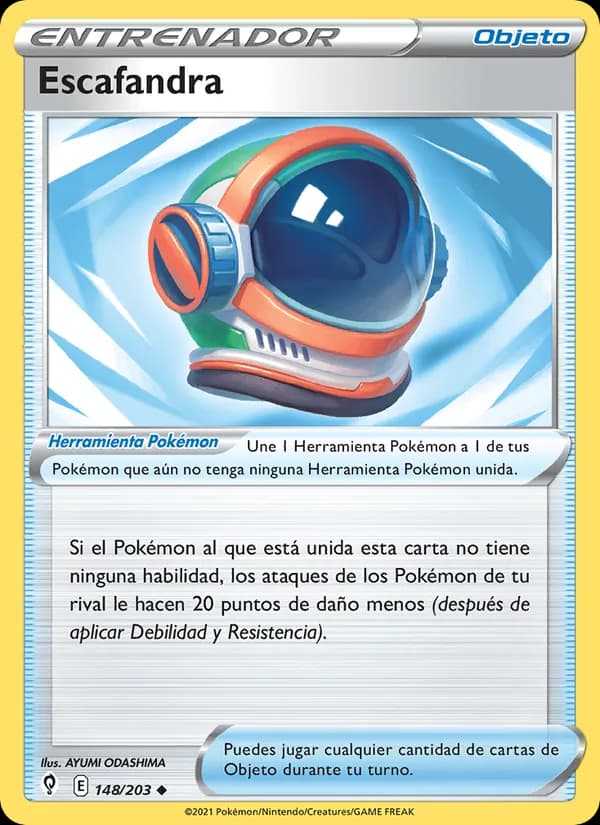 Escafandra card in Spanish