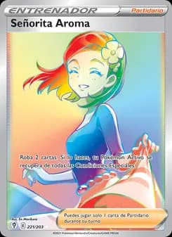 Señorita Aroma card in Spanish