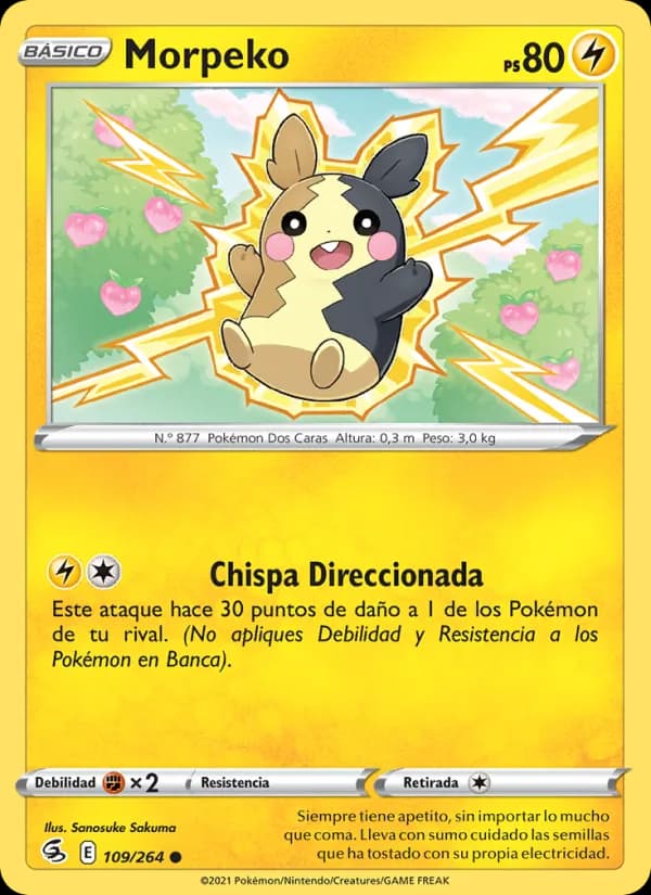 Morpeko card in Spanish