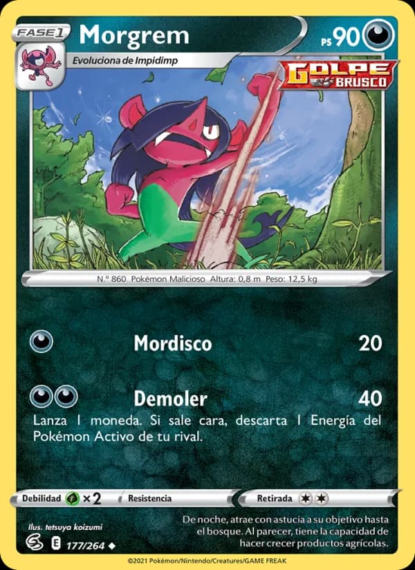 Morgrem card in Spanish