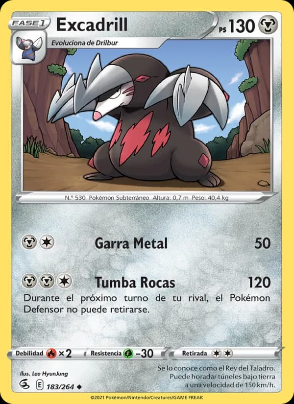 Excadrill card in Spanish