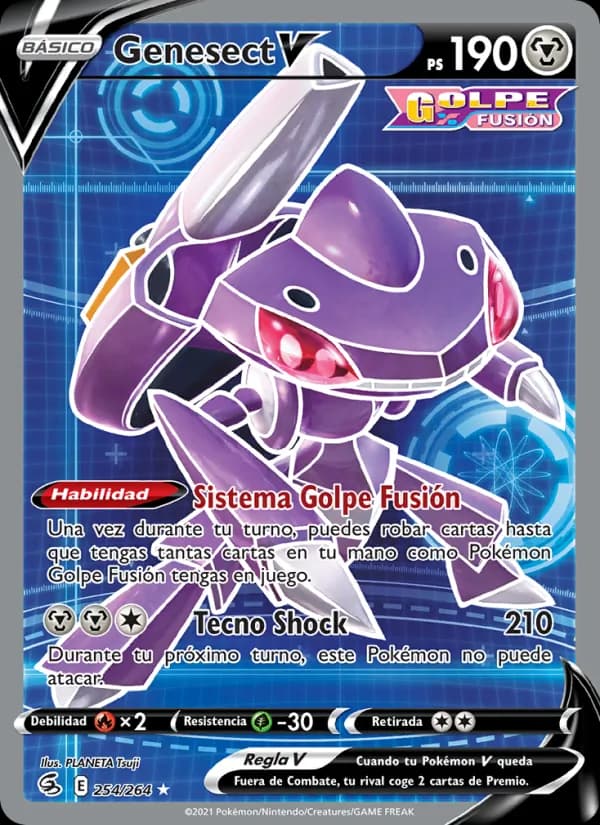 Genesect V card in Spanish