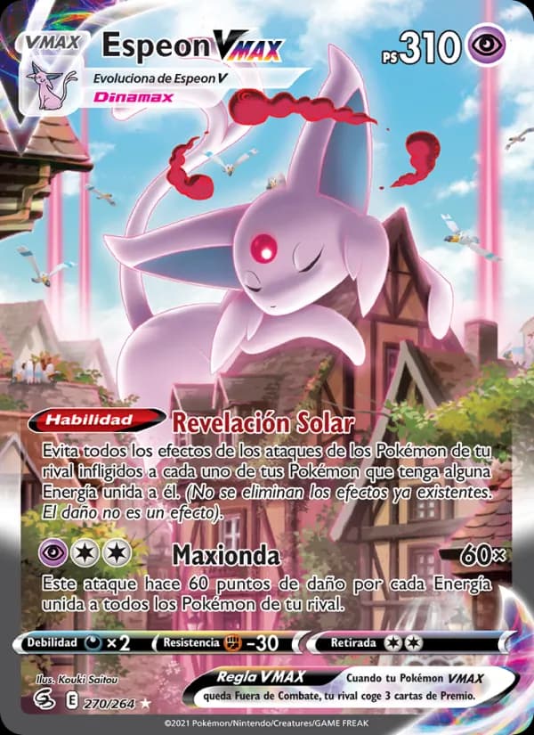 Espeon VMAX card in Spanish
