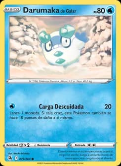 Darumaka de Galar card in Spanish