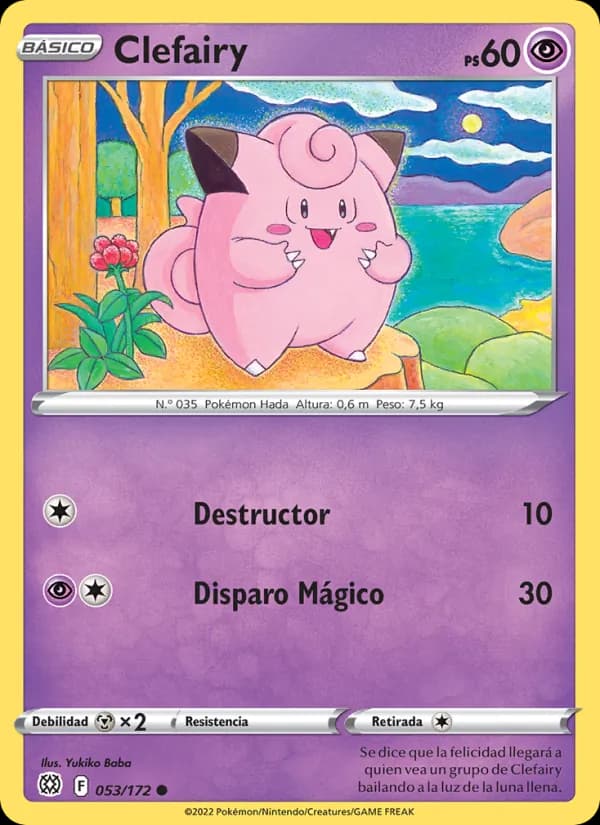 Clefairy card in Spanish
