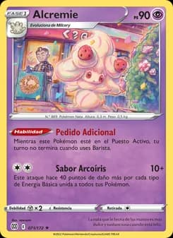 Alcremie card in Spanish