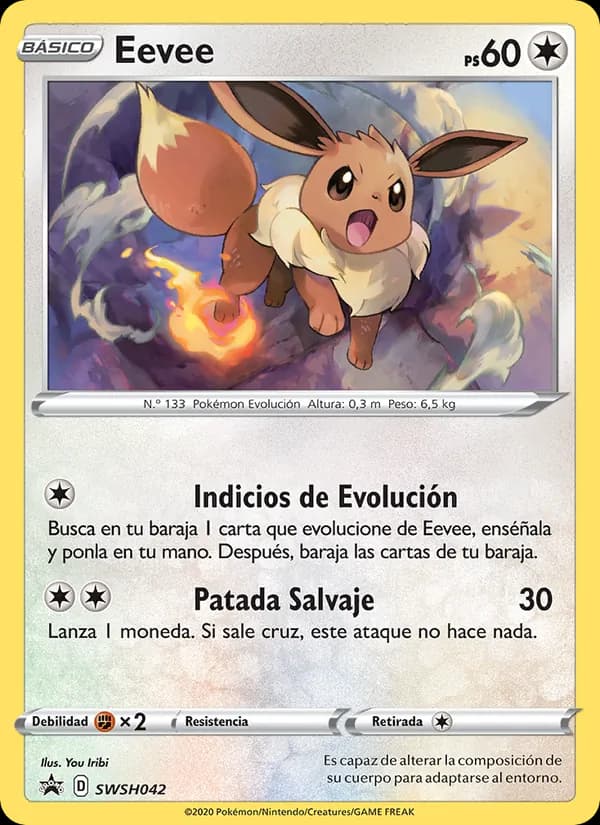 Eevee card in Spanish