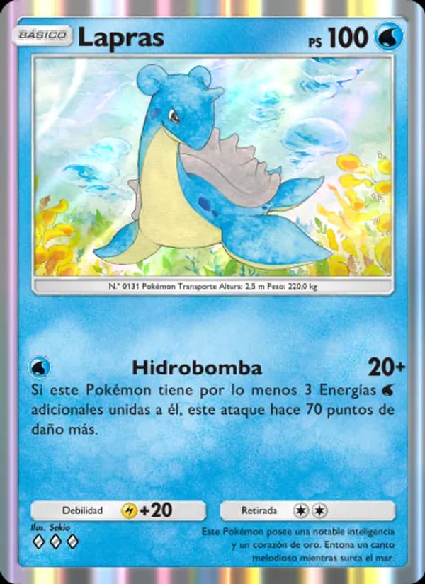 Lapras card in Spanish
