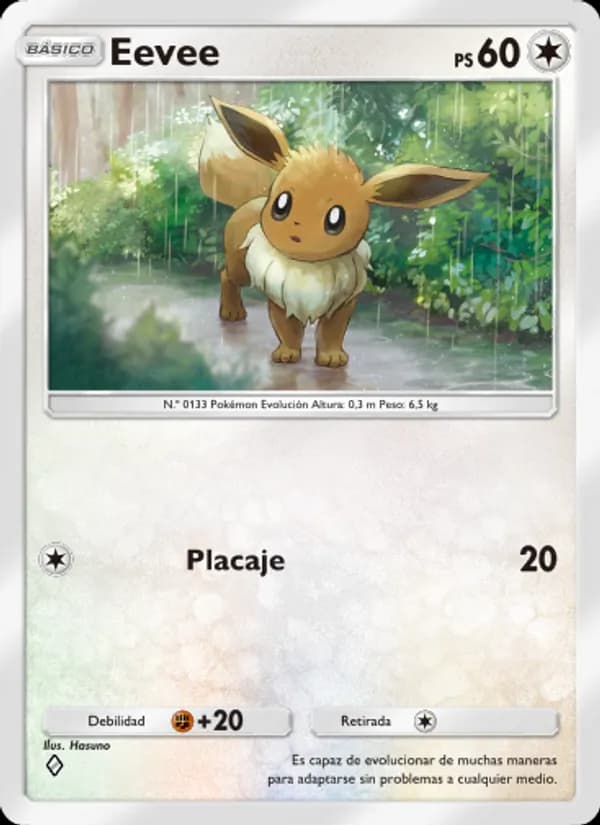 Eevee card in Spanish