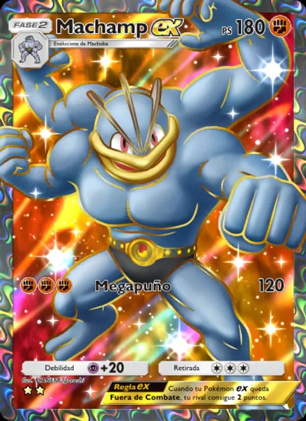Machamp ex card in Spanish