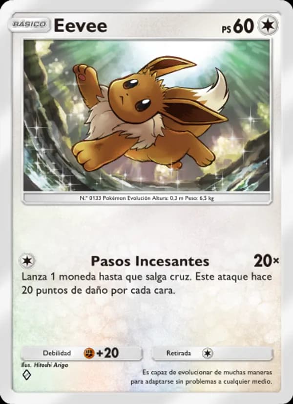 Eevee card in Spanish