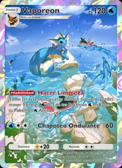 Vaporeon card in Spanish