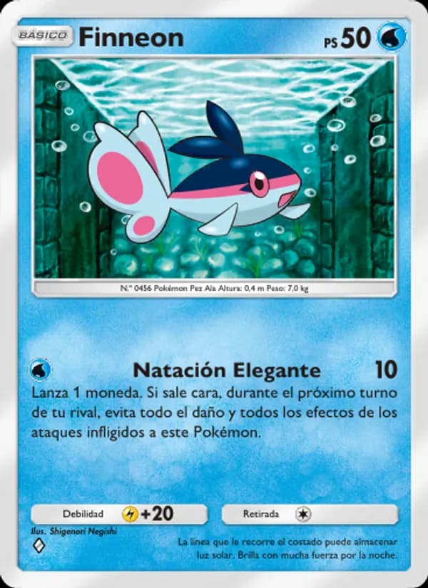 Finneon card in Spanish