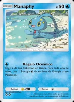 Manaphy card in Spanish
