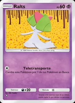 Ralts card in Spanish
