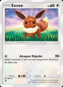 Eevee card in Spanish