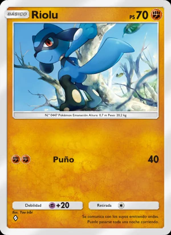Riolu card in Spanish