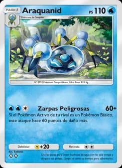 Araquanid card in Spanish