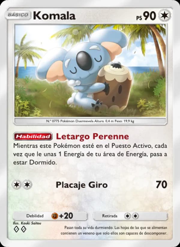Komala card in Spanish