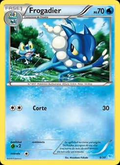 Frogadier card in Spanish
