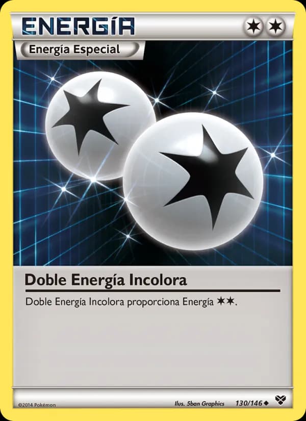 Doble Energía Incolora card in Spanish