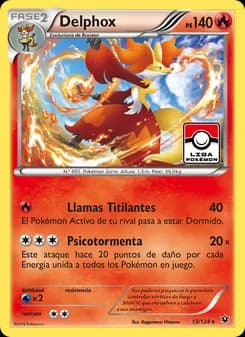 Delphox card in Spanish