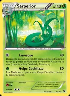 Serperior card in Spanish