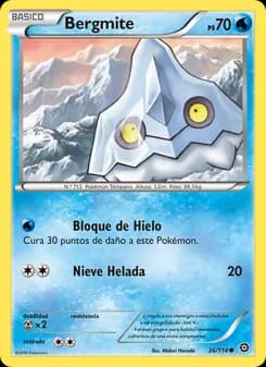 Bergmite card in Spanish