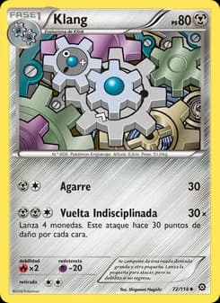 Klang card in Spanish