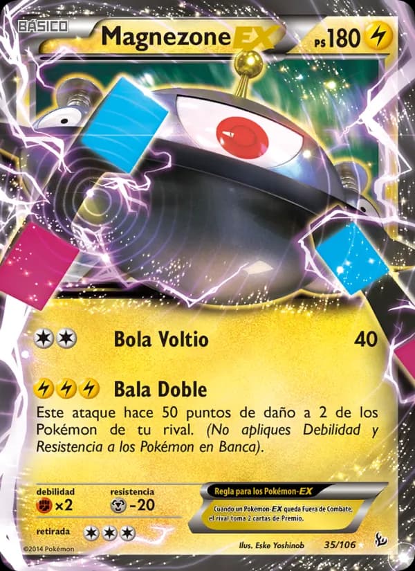 Magnezone EX card in Spanish