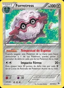 Forretress card in Spanish
