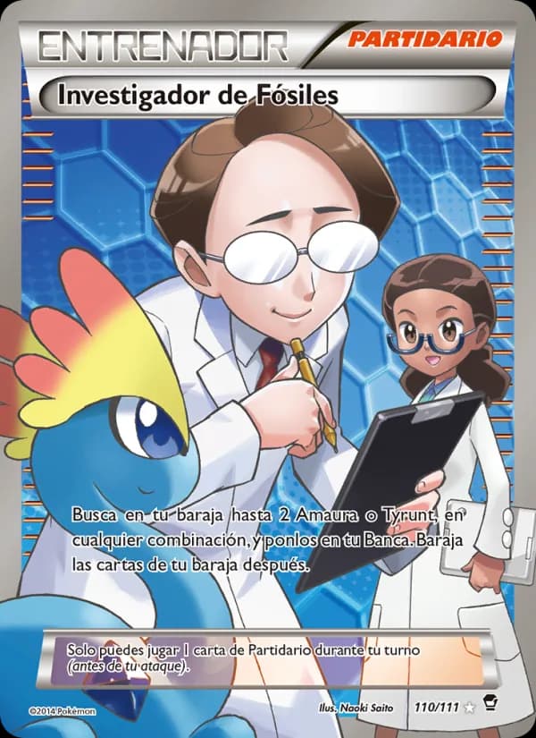 Investigador de Fósiles card in Spanish