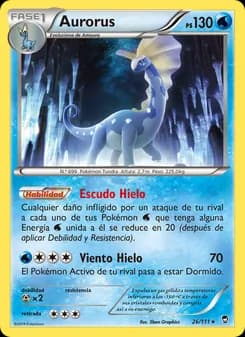 Aurorus card in Spanish